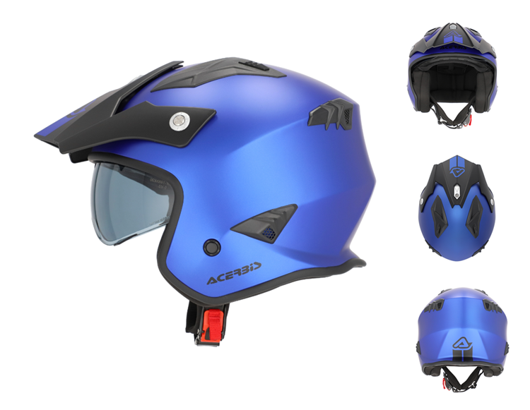 CASCO MOTO ACERBIS JET ARIA METALLIC 22.06 AZUL L